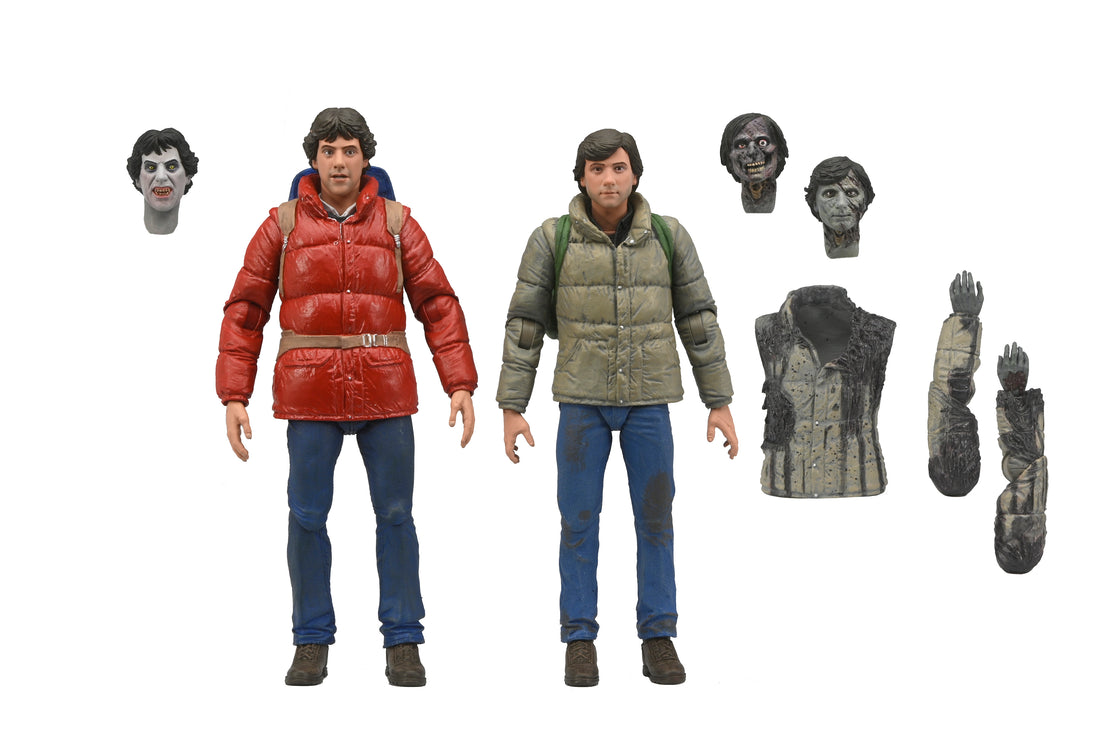 AN AMERICAN WEREWOLF IN LONDON - JACK AND DAVID 2 PACK - 7&quot; SCALE ACTION FIGURES