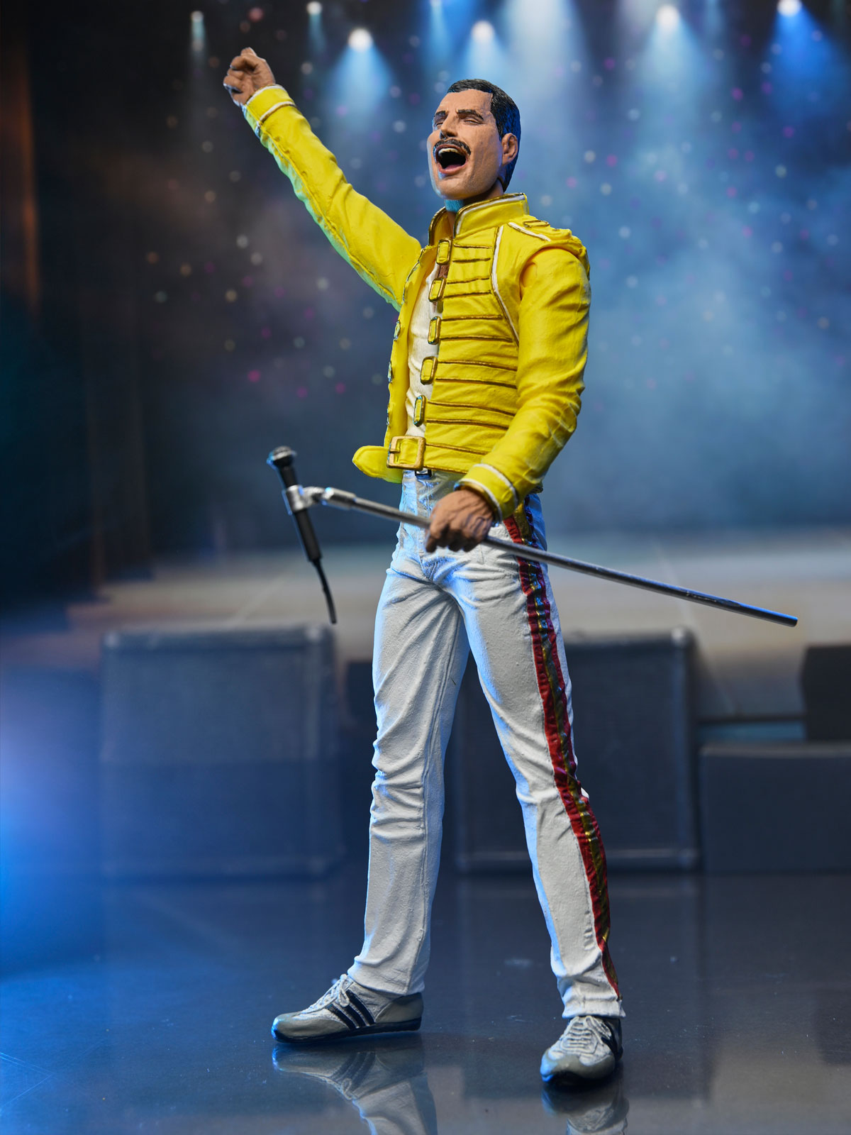 BUY FREDDIE MERCURY (QUEEN) YELLOW JACKET - 8&quot; CLOTHED ACTION FIGURE | NECA ONLINE AU