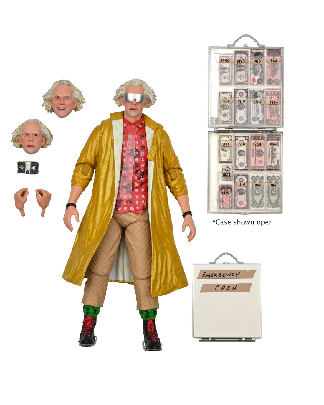 BUY BACK TO THE FUTURE 2: DOC BROWN ULTIMATE 7&quot; ACTION FIGURE| NECA ONLINE AU