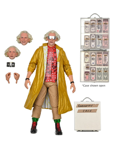 BUY BACK TO THE FUTURE 2: DOC BROWN ULTIMATE 7&quot; ACTION FIGURE| NECA ONLINE AU