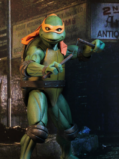 BUY TMNT (1990 MOVIE) - MICHELANGELO 1/4TH SCALE ACTION FIGURE | NECA ONLINE AU