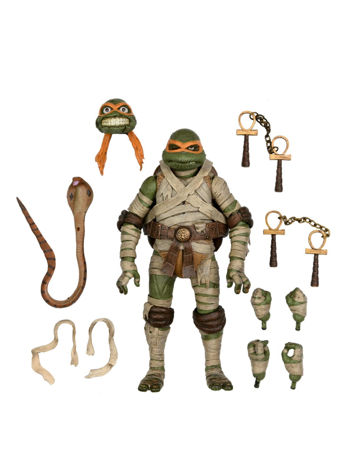 BUY TMNT - MICHELANGELO X ULTIMATE MUMMY UNIVERSAL MONSTERS 7&quot; ACTION FIGURE | NECA ONLINE AU