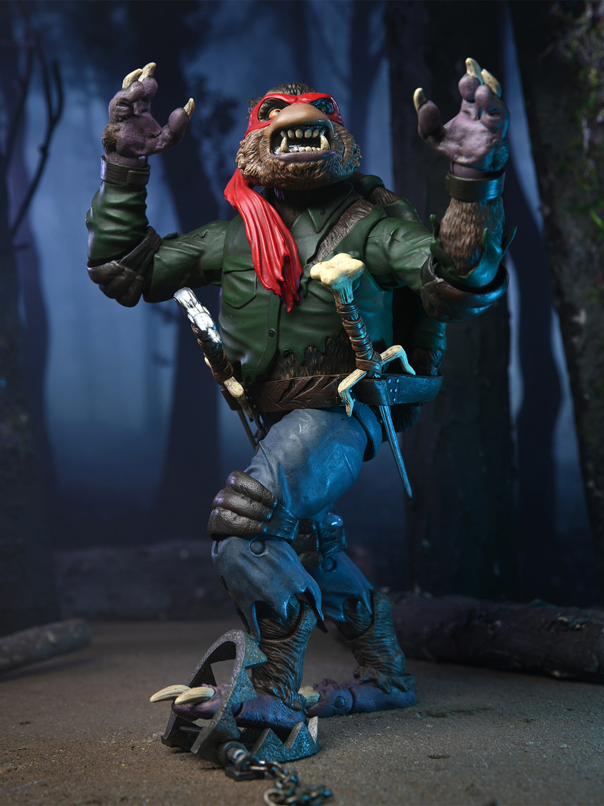 BUY NOW - TMNT RAPHAEL AS THE WOLFMAN - UNIVERSAL MONSTERS 7&quot; SCALE ACTION FIGURE |NECA ONLINE