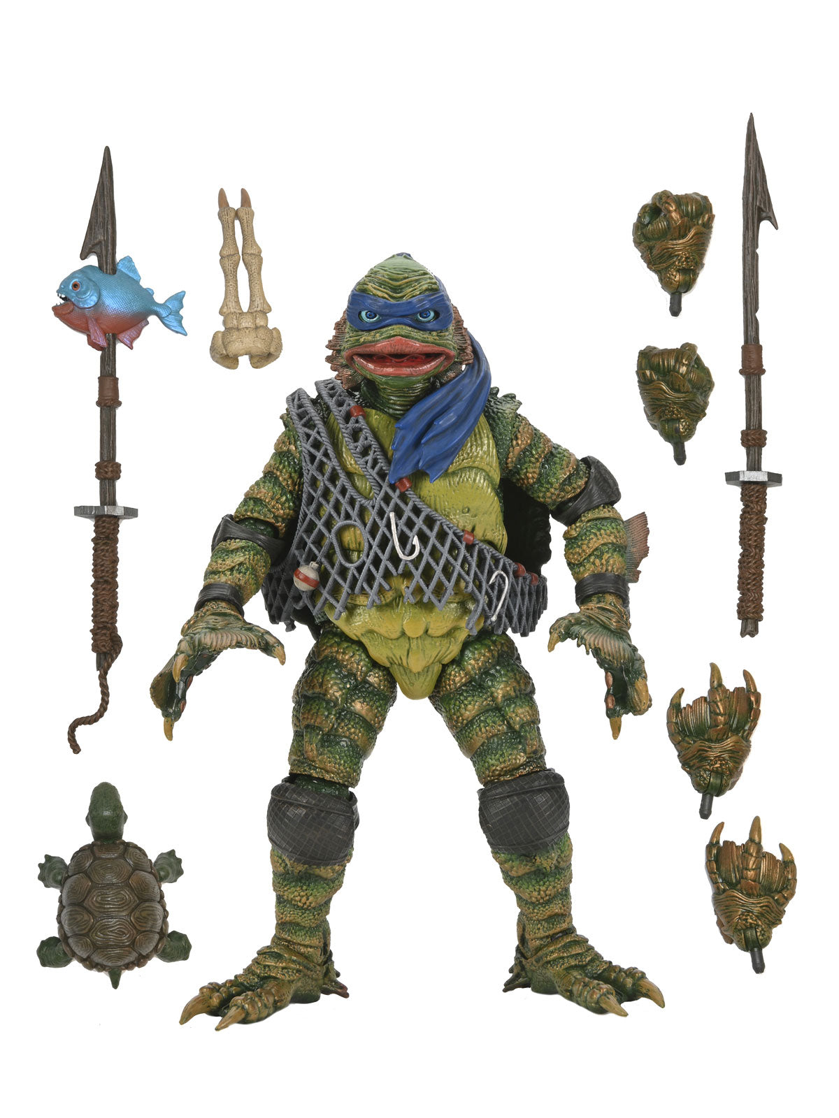 BUY NOW TMNT - LEONARDO AS THE CREATURE - UNIVERSAL MONSTERS 7&quot; ACTION FIGURE | NECA ONLINE 