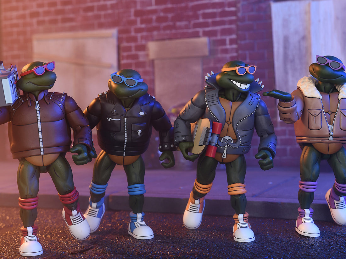 BUY NOW - TMNT (CARTOON) PUNK TURTLES 4 PACK - 7&quot; SCALE ACTION FIGURES | NECA ONLINE 