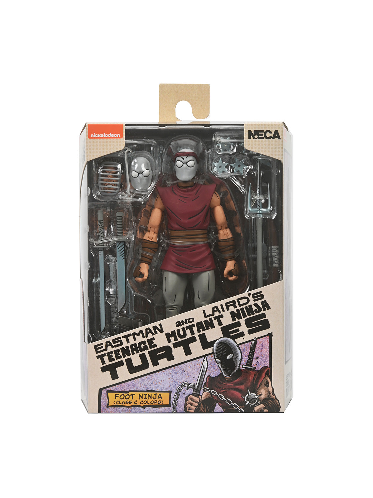 BUY NOW - TMNT FOOT NINJA (CLASSIC COLORS) MIRAGE COMICS 7″ SCALE ACTION FIGURE| NECAONLINE AU 