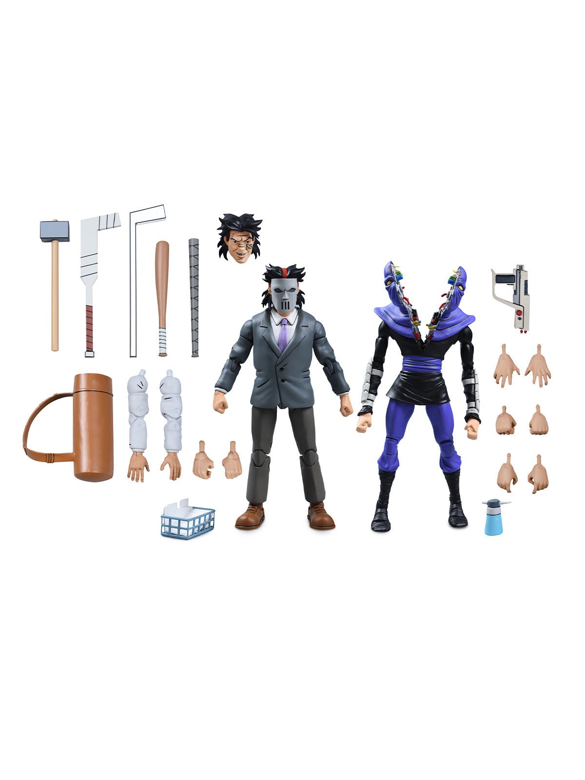 TMNT BUSINESS SUIT CASEY JONES & SPLIT FOOT SOLDIER - 2 PACK - 7