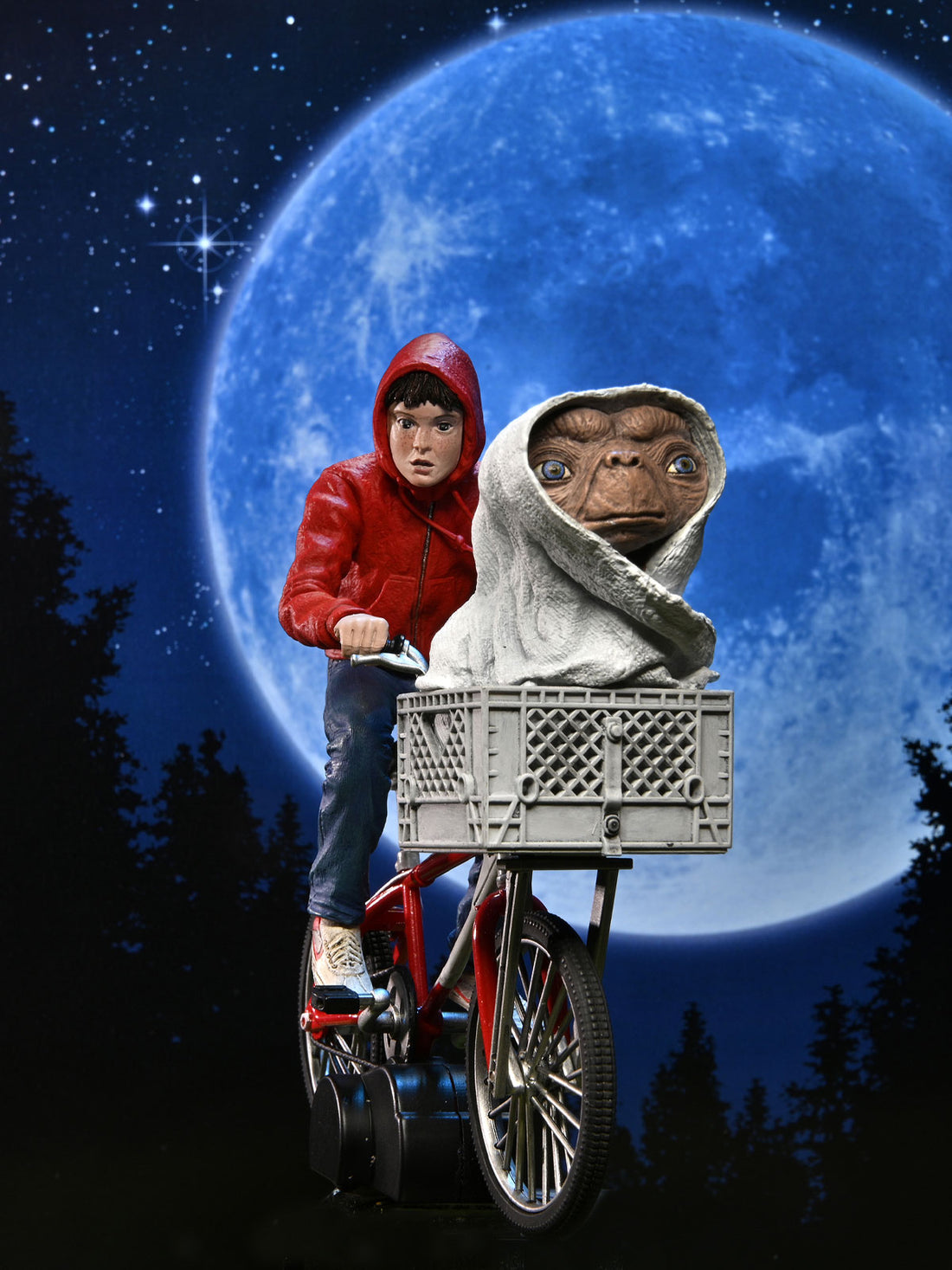 BUY E.T. &amp; ELLIOTT ON BICYCLE - 40TH ANNIVERSARY 7&quot; ACTION FIGURE | NECA ONLINE AU