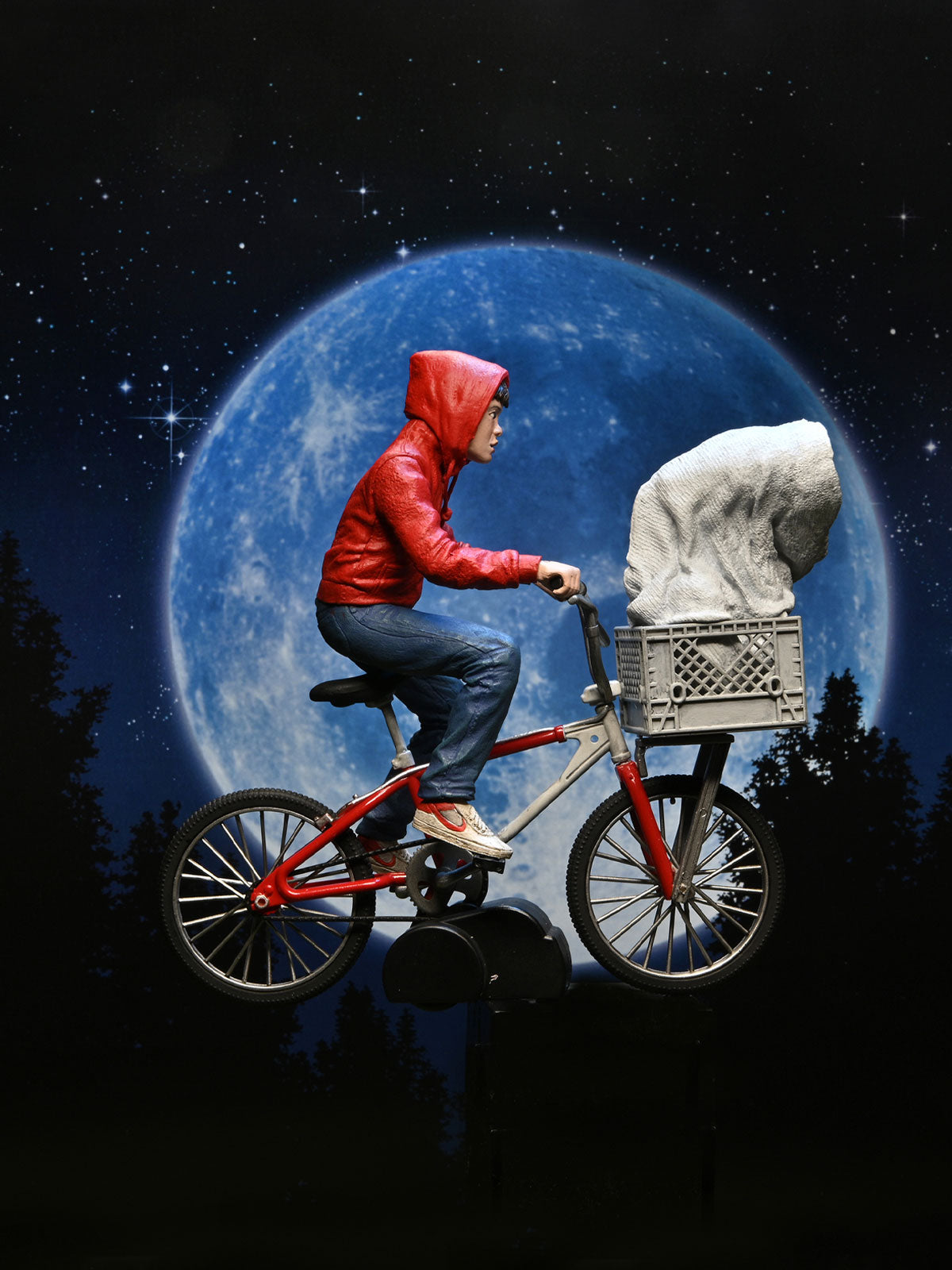 BUY E.T. &amp; ELLIOTT ON BICYCLE - 40TH ANNIVERSARY 7&quot; ACTION FIGURE | NECA ONLINE AU