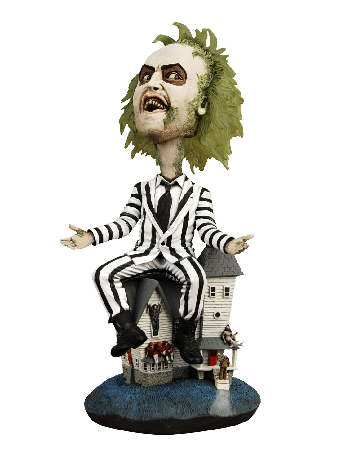 BUY NOW - BEETLEJUICE (1988) - STRIPED SUIT BEETLEJUICE HEAD KNOCKER | NECAONLINE AU