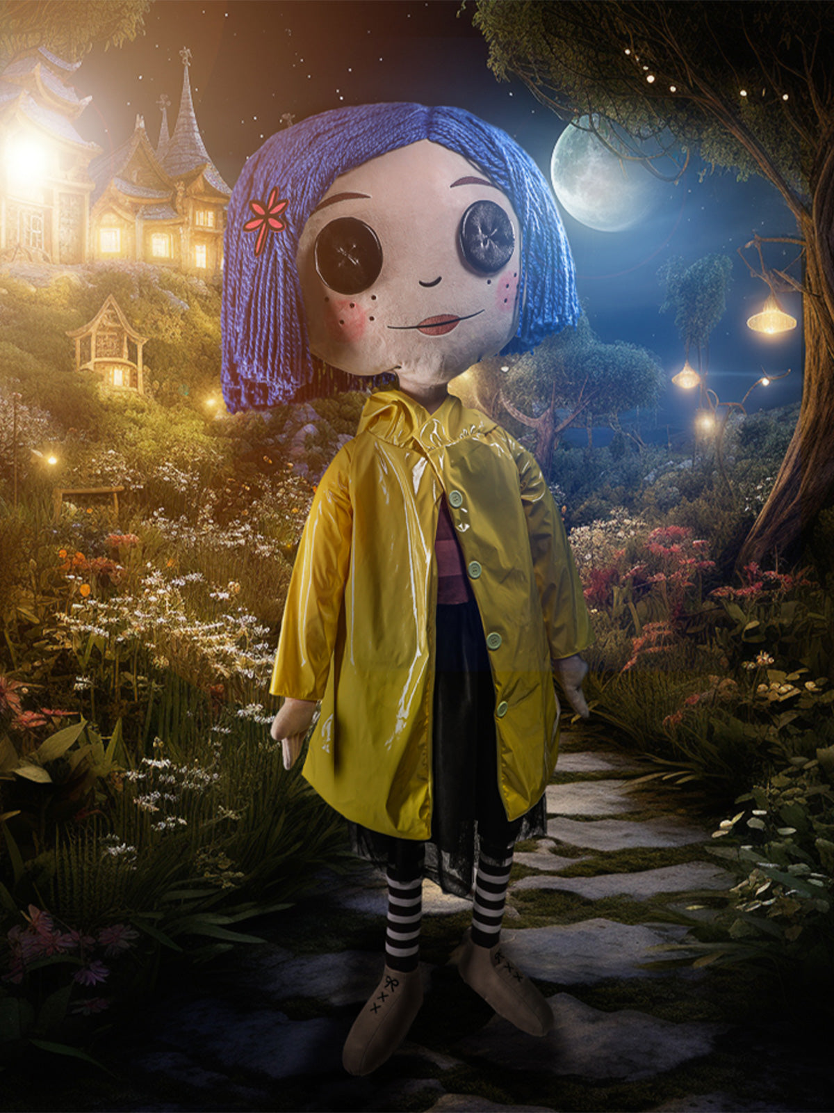 BUY NOW - CORALINE BUTTON EYES (STAND) 5FT LIFE SIZE PLUSH | NECA ONLINE 