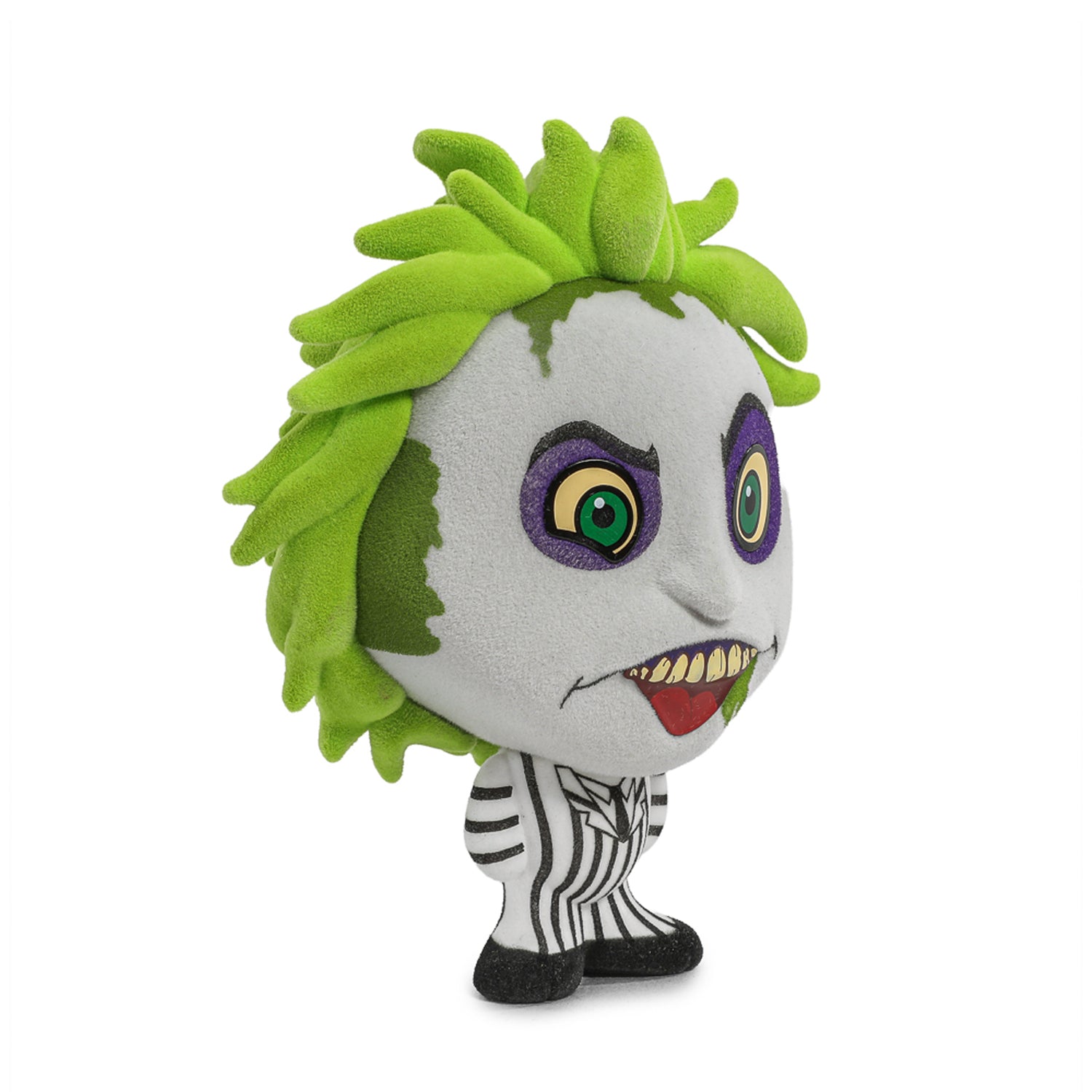 BUY NOW | BEETLEJUICE BEETLEJUICE (2024) BHUNNY FLOCKED (STRIPED SUIT) - 4&quot; STYLIZED FIGURE | NECAONLINE.COM.AU