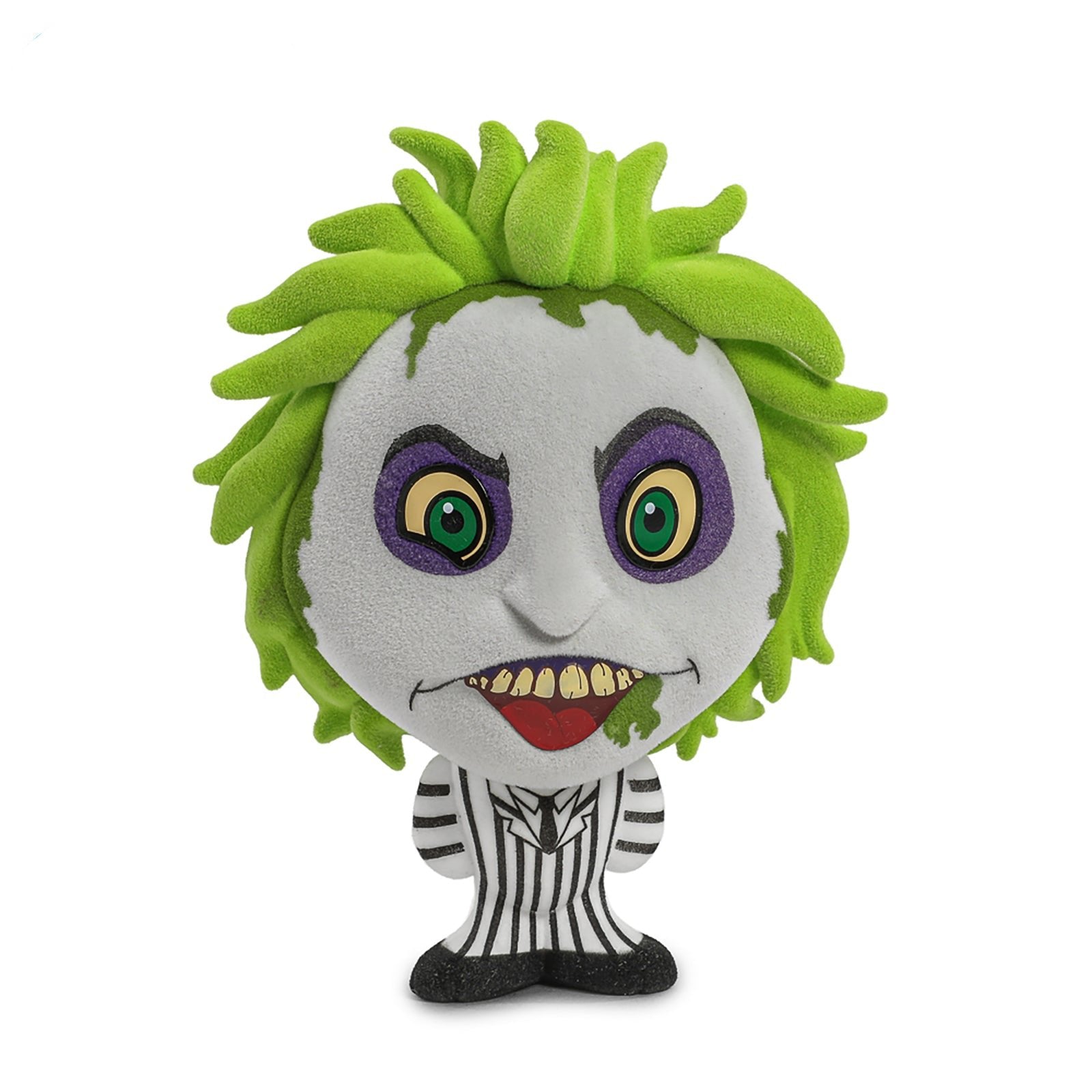 BUY NOW | BEETLEJUICE BEETLEJUICE (2024) BHUNNY FLOCKED (STRIPED SUIT) - 4&quot; STYLIZED FIGURE | NECAONLINE.COM.AU