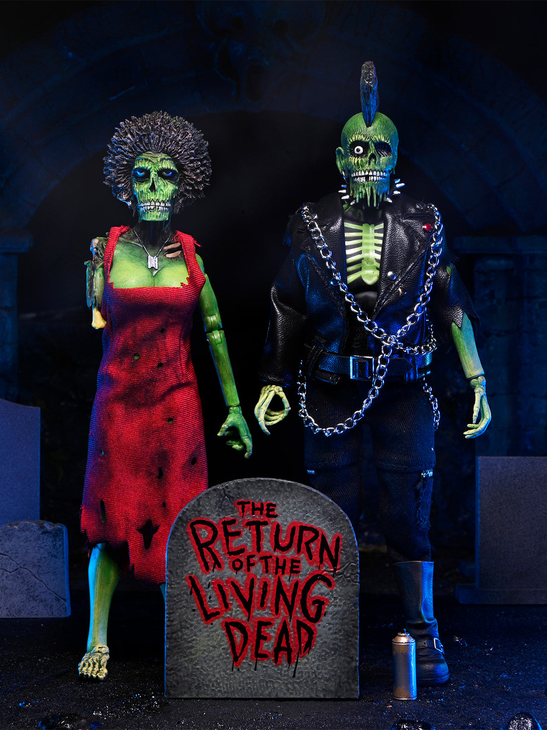 RETURN OF THE LIVING DEAD - TRASH &amp; SUICIDE 2 PACK - 8&quot; SCALE CLOTHED ACTION FIGURE