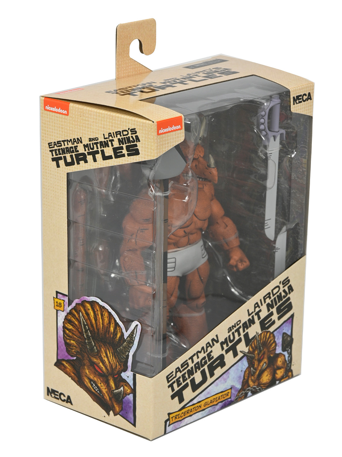 TMNT (MIRAGE COMICS) TRICERATON GLADIATOR - 7&quot; SCALE ACTION FIGURE