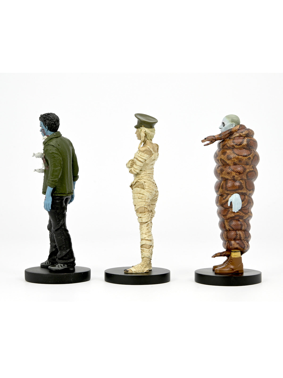 BEETLEJUICE BEETLEJUICE - 3&quot; SET - MUMMIFIED IMMIGRATION OFFICER, RICHARD, ANACONDA MAN FIGURES