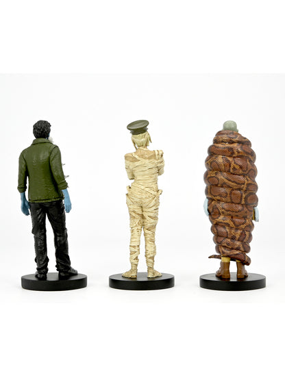 BEETLEJUICE BEETLEJUICE - 3&quot; SET - MUMMIFIED IMMIGRATION OFFICER, RICHARD, ANACONDA MAN FIGURES