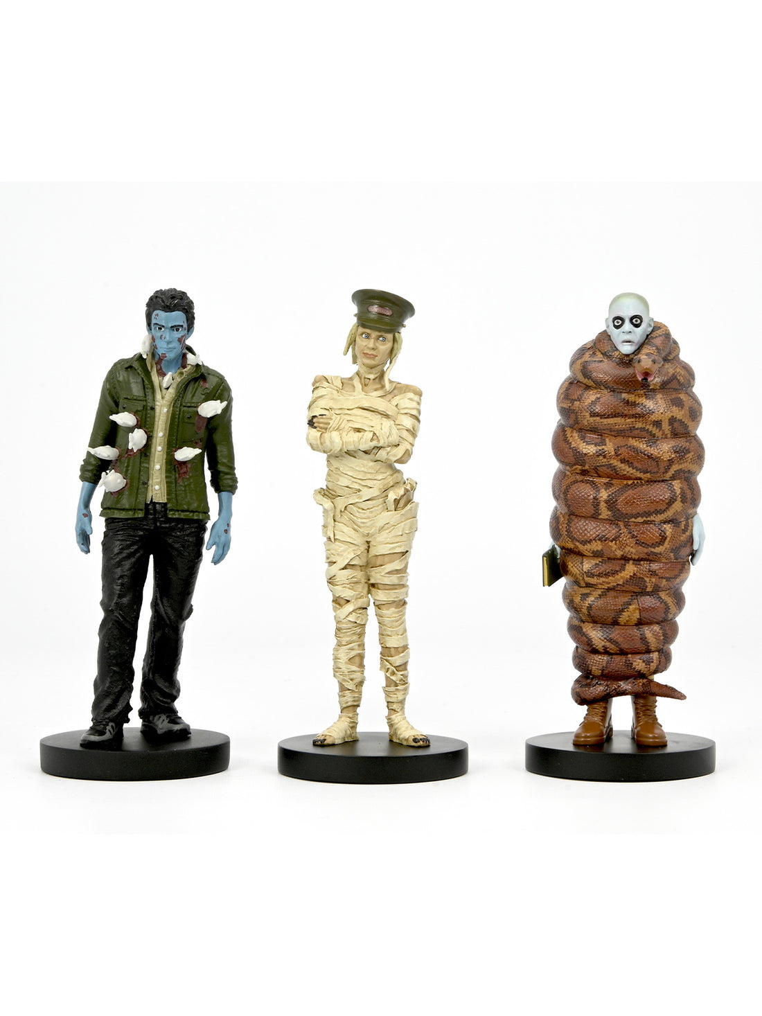 BEETLEJUICE BEETLEJUICE - 3&quot; SET - MUMMIFIED IMMIGRATION OFFICER, RICHARD, ANACONDA MAN FIGURES